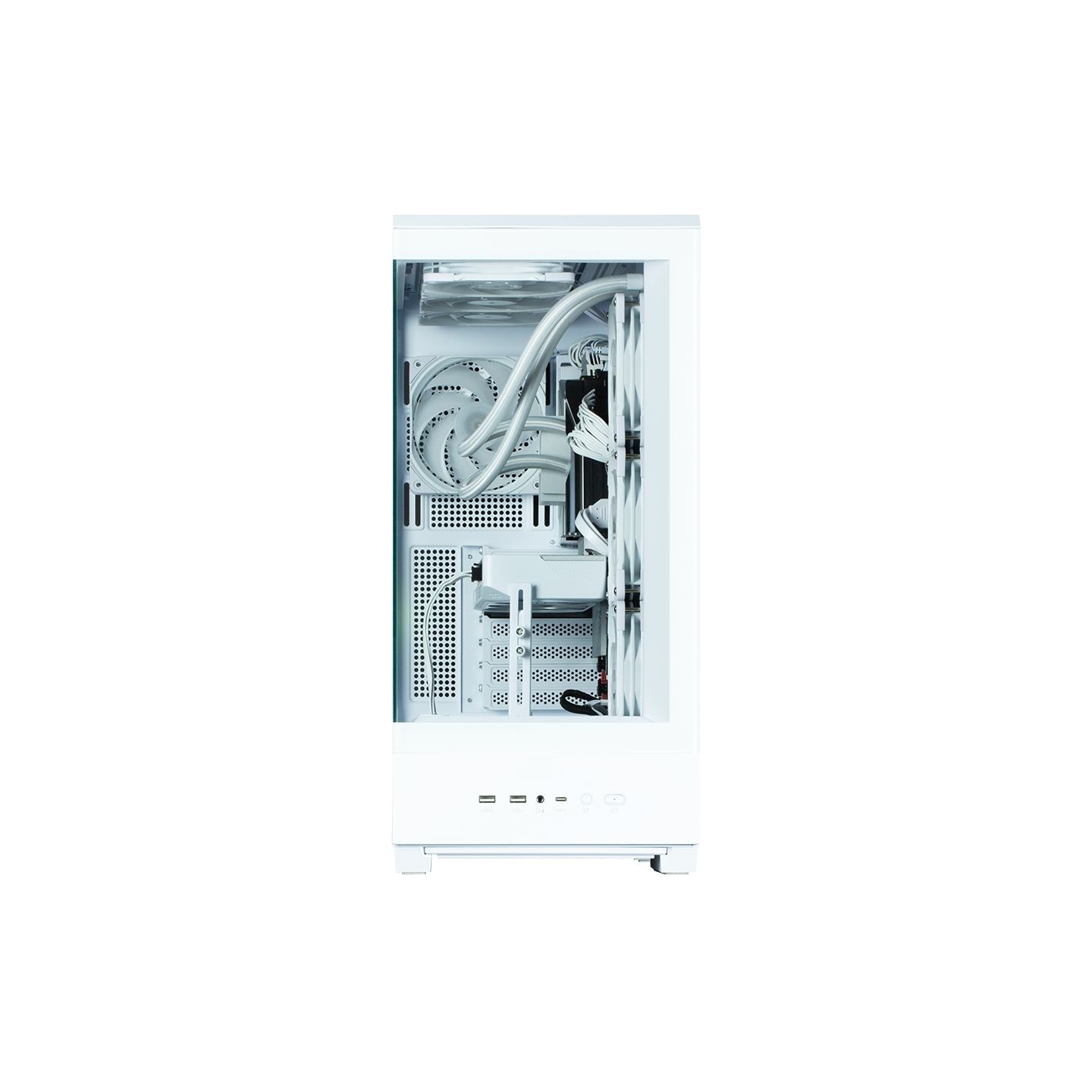 Zalman P50 DS  White, ARGB Fan x4