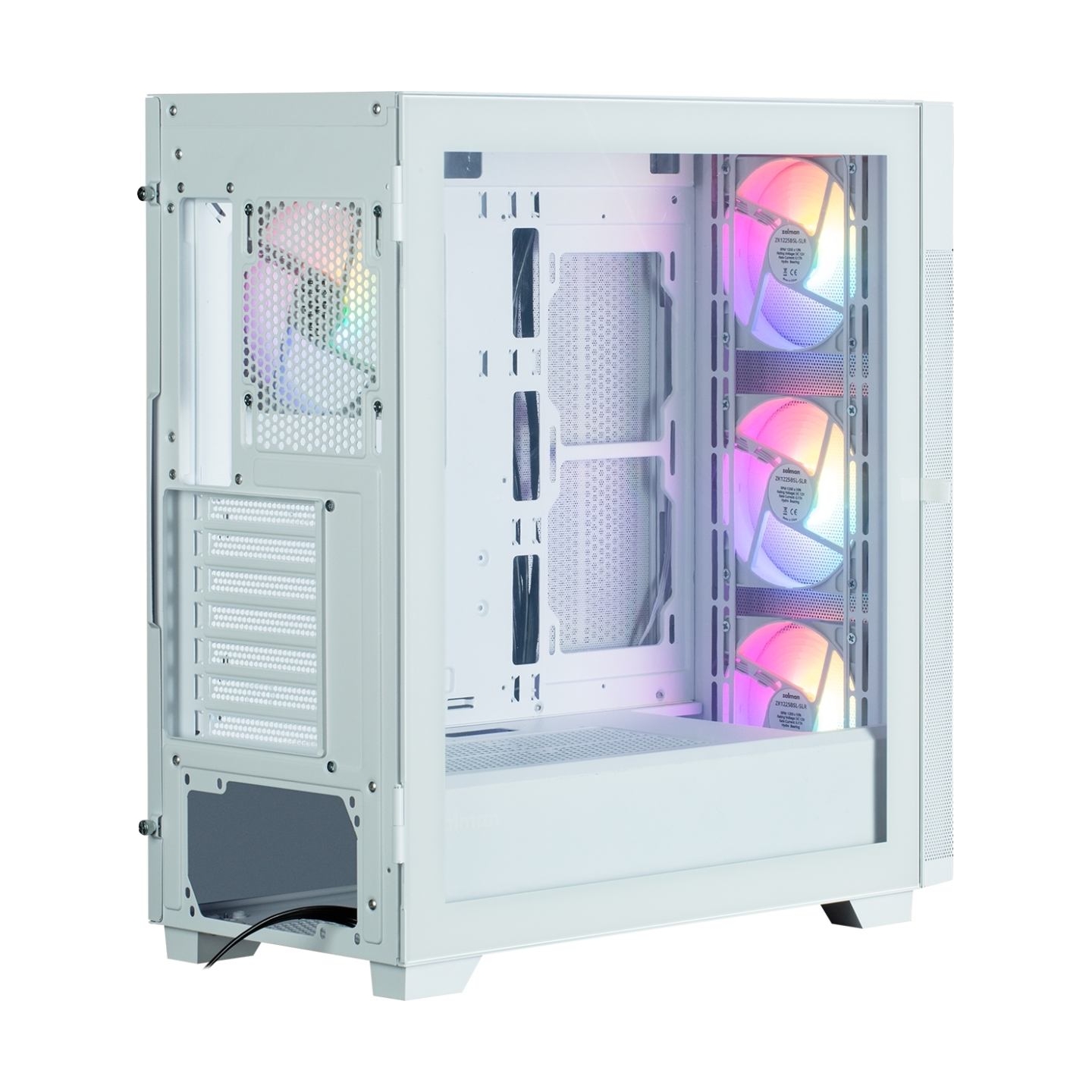 Zalman S5 Neo White ATX, FRGB Fan x4