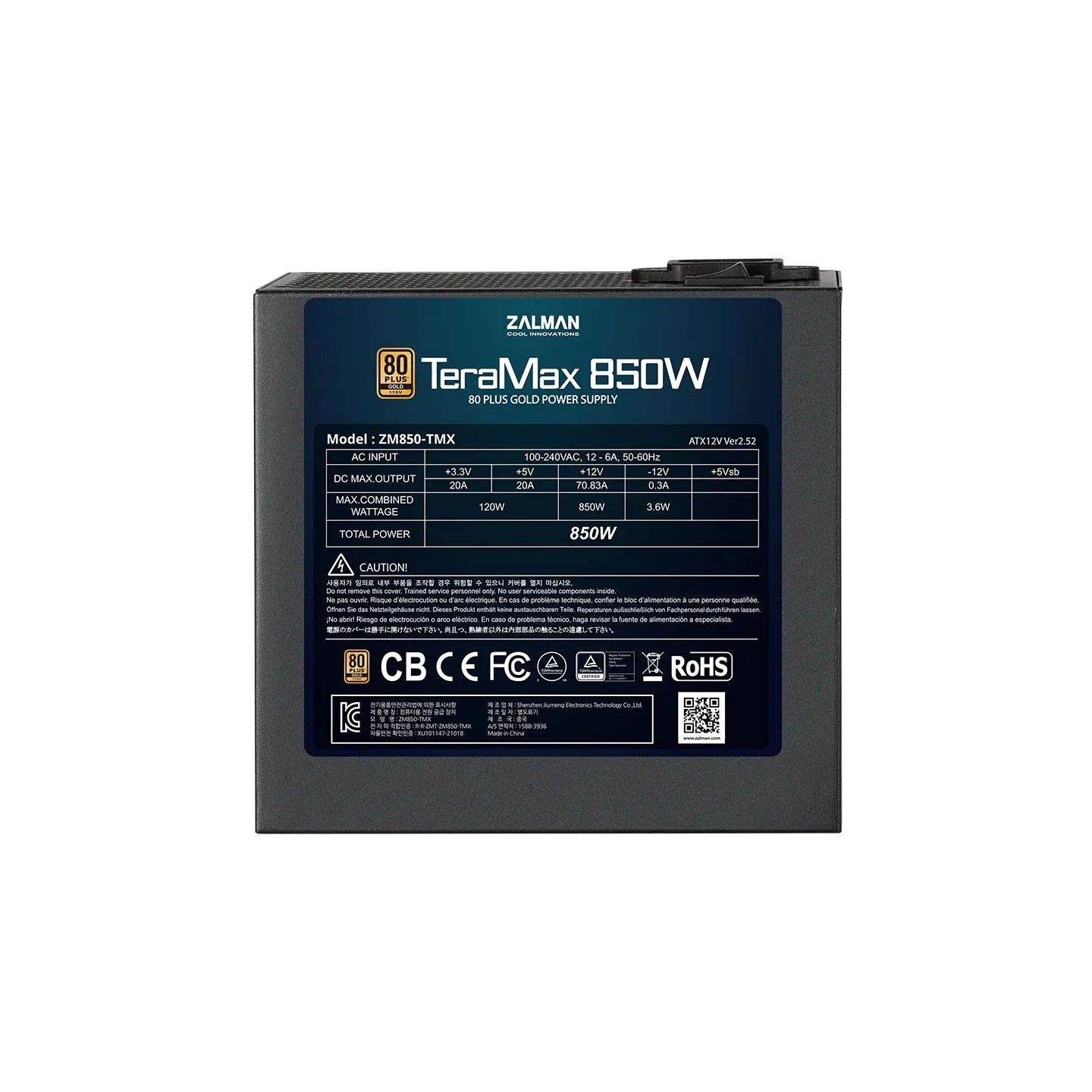 Zalman ZM850-TMX TeraMax850 850W 80+ Gold