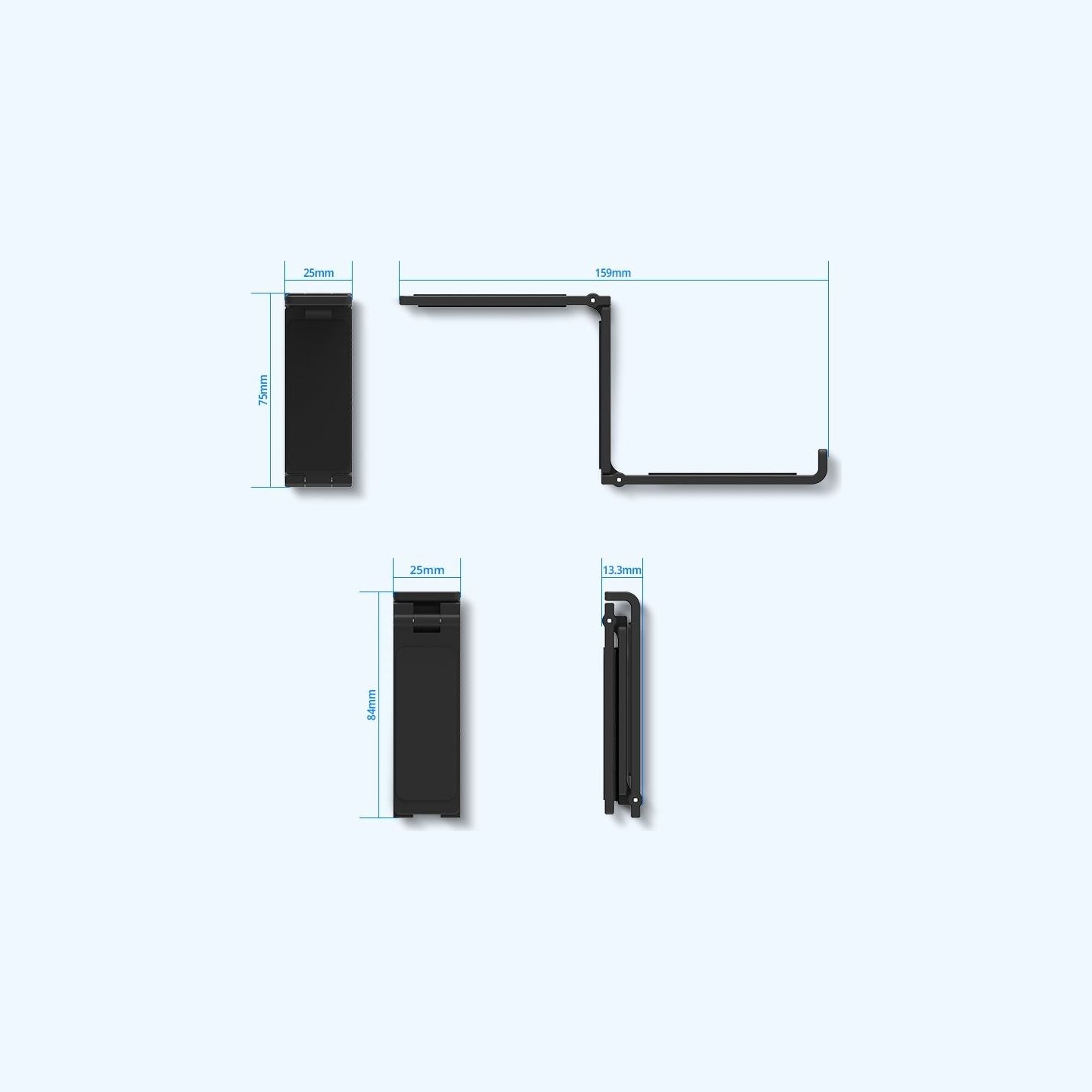 Zalman ZM-FH10 BK Aluminum Black