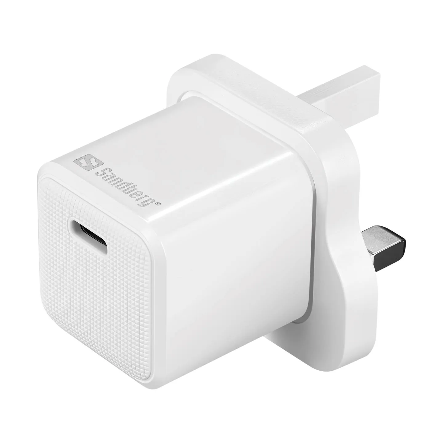 Sandberg 441-64 USB-C 20W Charger UK+Lightning, Incl. 1m USB-C> Lighting cable