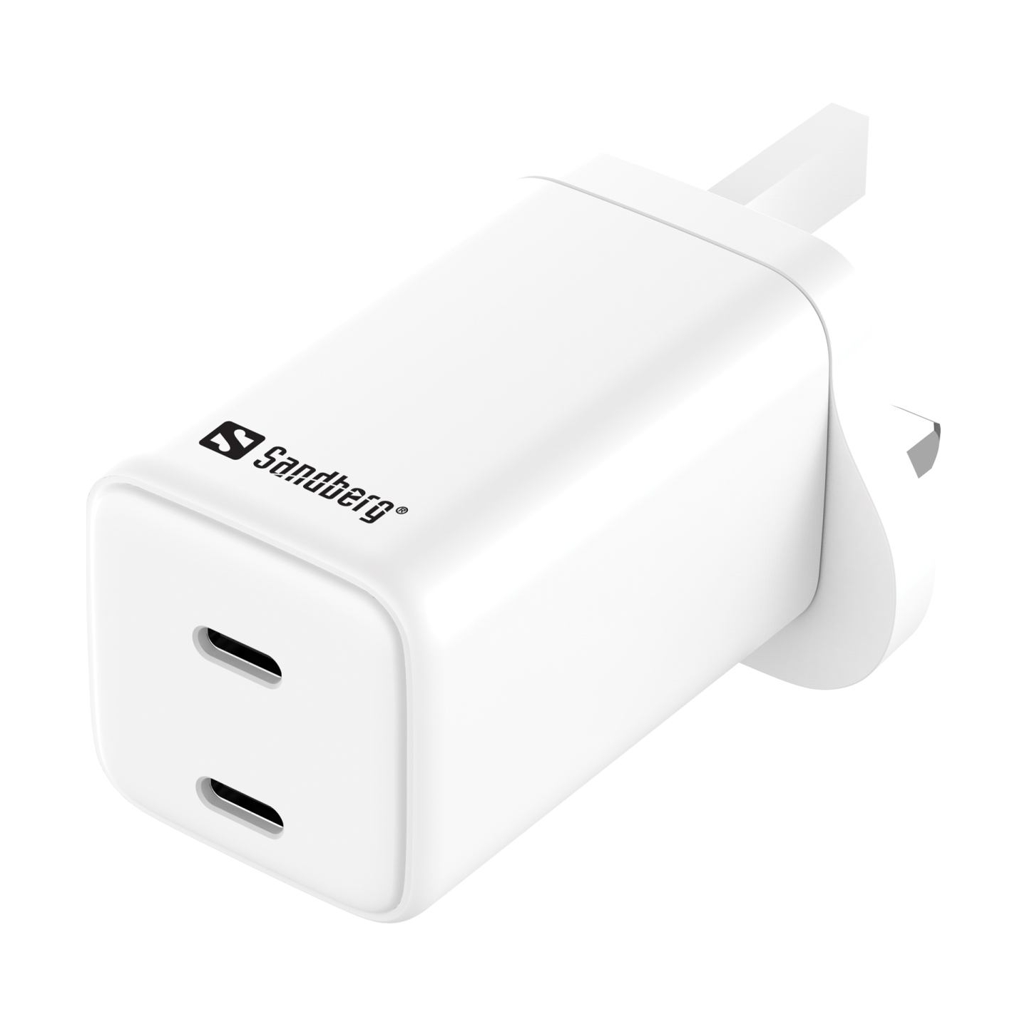 Sandberg 441-62 AC Charger Dual USB-C PD65W UK