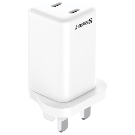 Sandberg 441-62 AC Charger Dual USB-C PD65W UK