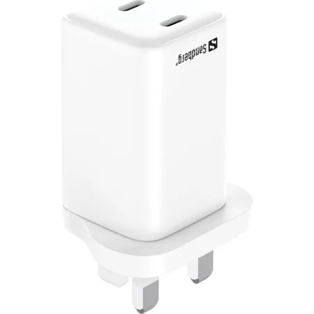 Sandberg 441-62 AC Charger Dual USB-C PD65W UK