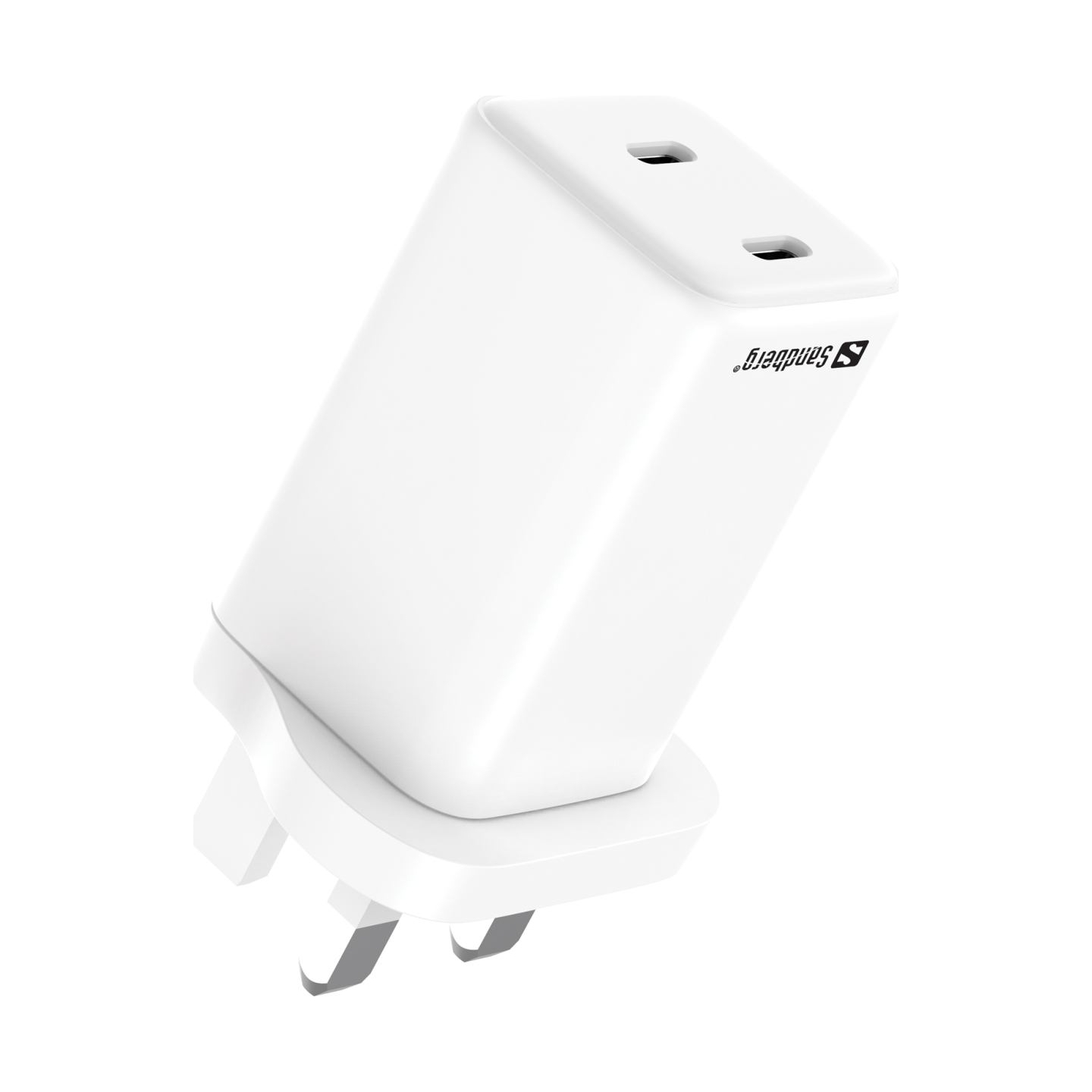 Sandberg 441-62 AC Charger Dual USB-C PD65W UK