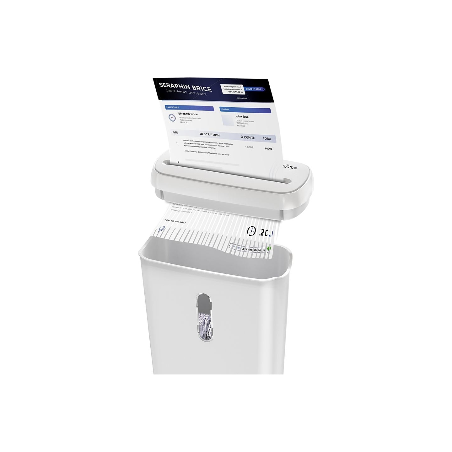 Media-Tech MT223 White Shredder