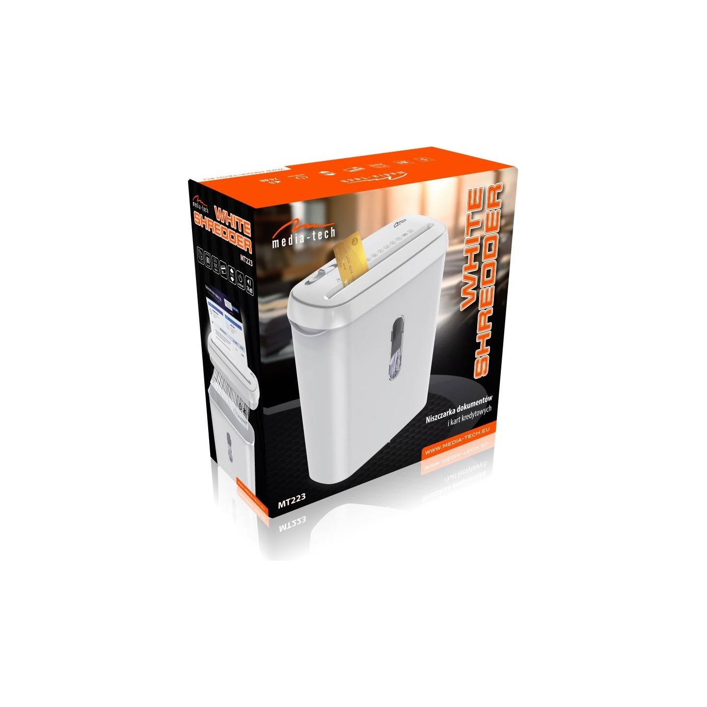 Media-Tech MT223 White Shredder