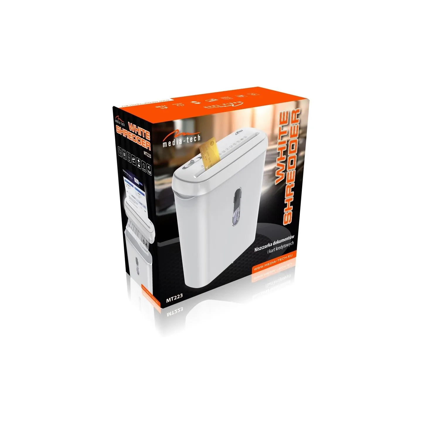 Media-Tech MT223 White Shredder