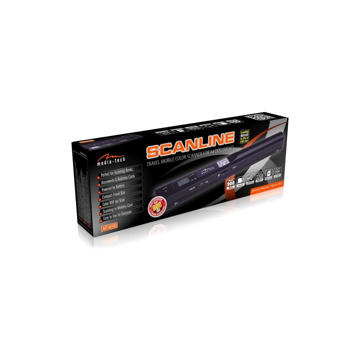 Media-Tech SCANLINE, Hand operated, color line scanner A4 and smaller