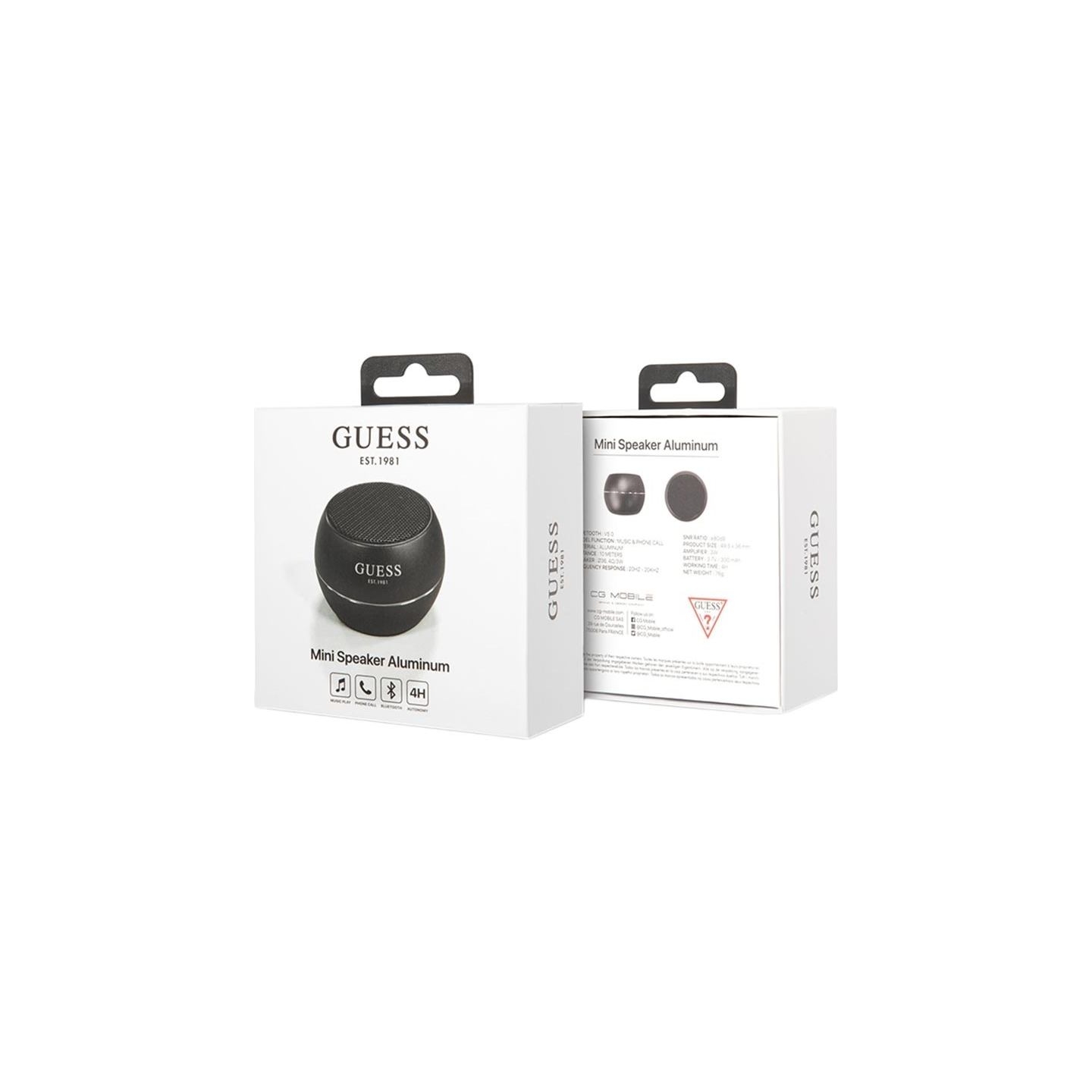 Guess Mini Bluetooth Speaker 3W 4H Black
