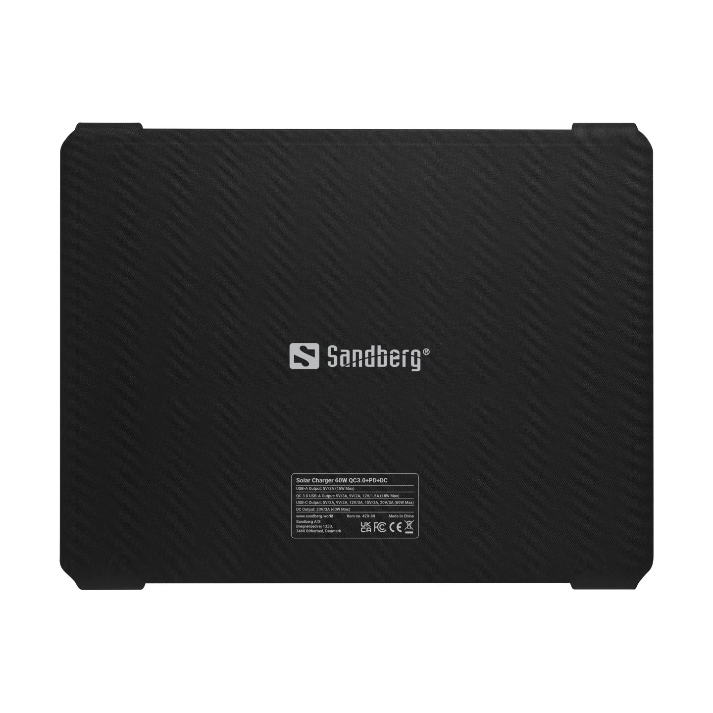 Sandberg 420-80 Solar Charger 60W QC3.0+PD+DC