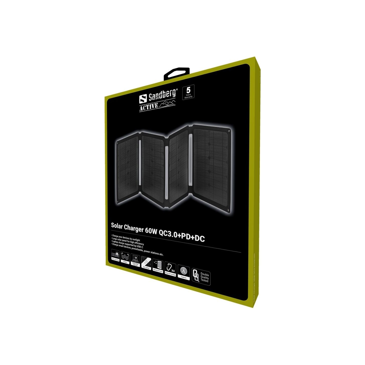 Sandberg 420-80 Solar Charger 60W QC3.0+PD+DC