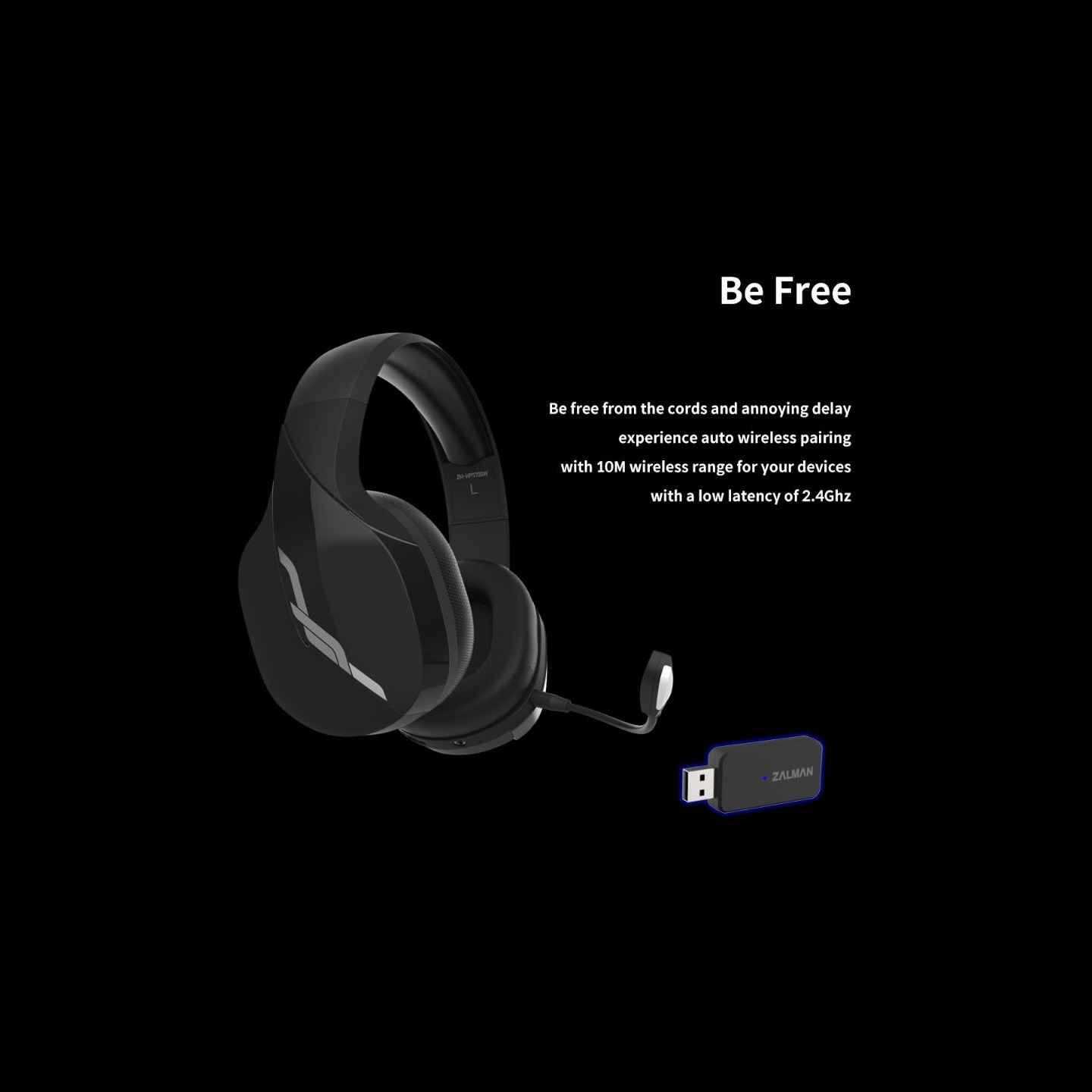 Zalman ZM-HPS700W Wireless 7.1 Gaming Headset White