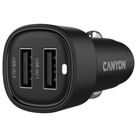Canyon car charger OnDrive 24  24W 2xUSB-A Black