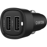 Canyon car charger OnDrive 24  24W 2xUSB-A Black