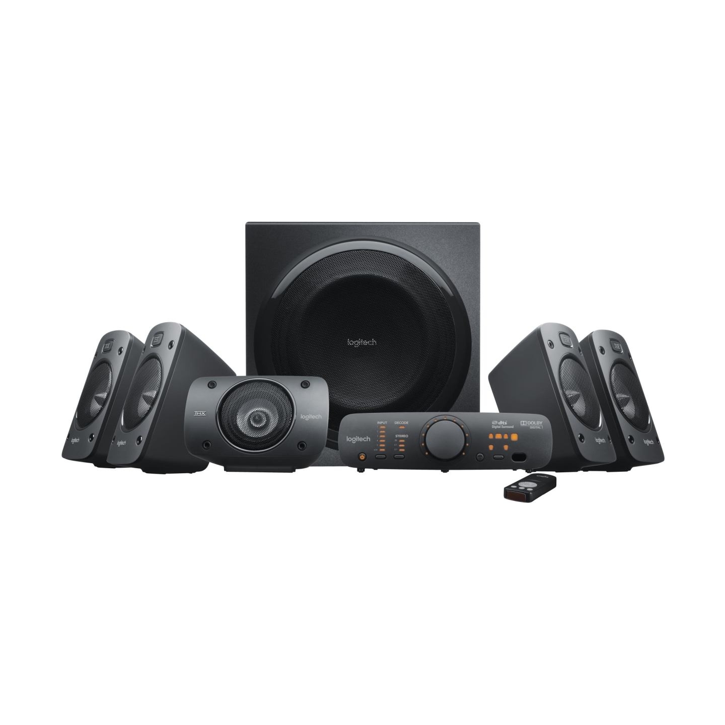 Logitech Z906 THX Surround Sound 5.1 Speakers - BLACK - 3.5 MM