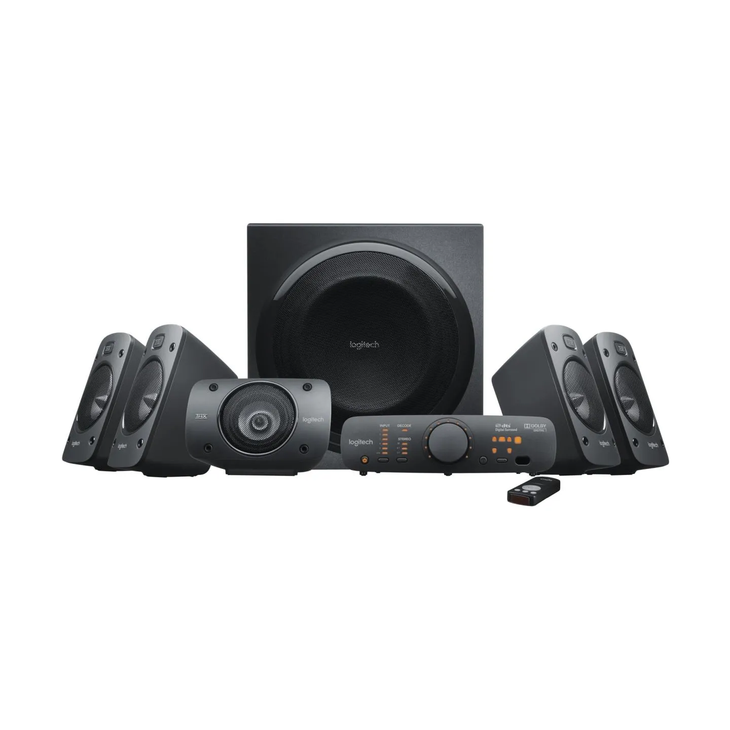Logitech Z906 THX Surround Sound 5.1 Speakers - BLACK - 3.5 MM
