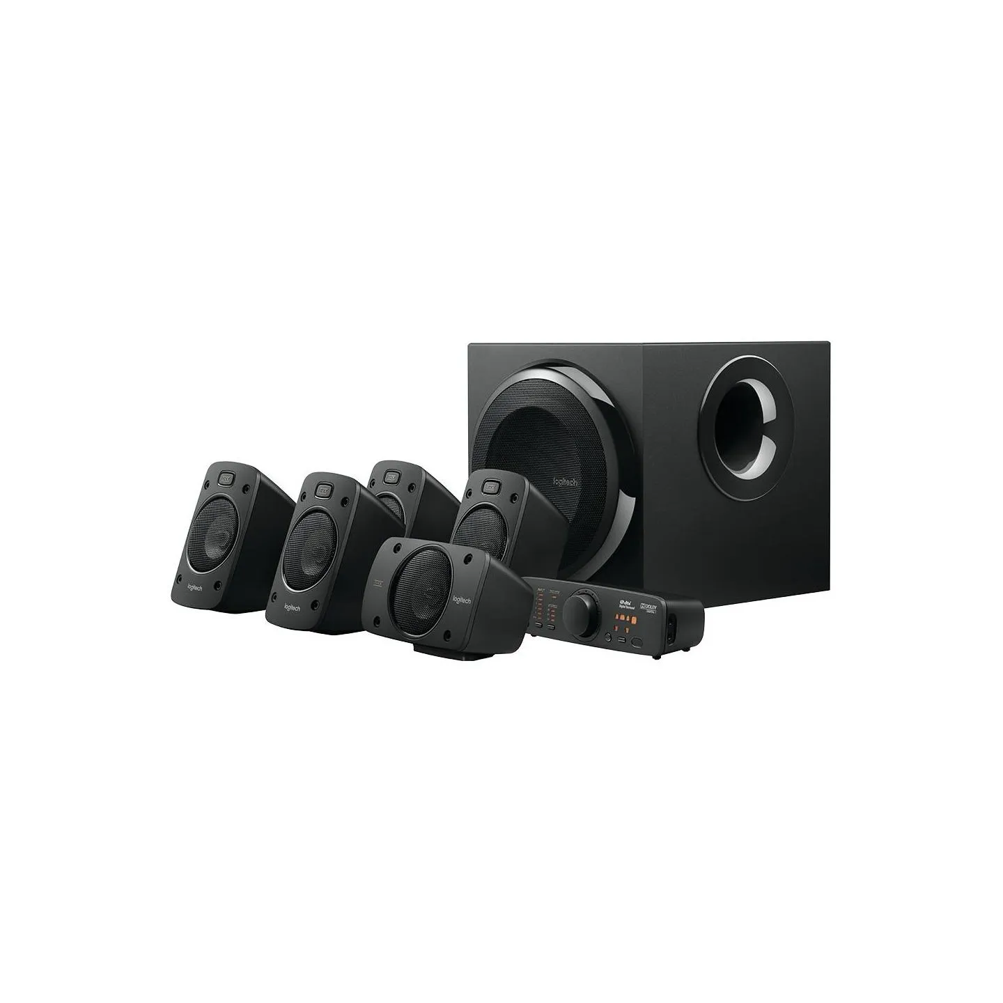 Logitech Z906 THX Surround Sound 5.1 Speakers - BLACK - 3.5 MM