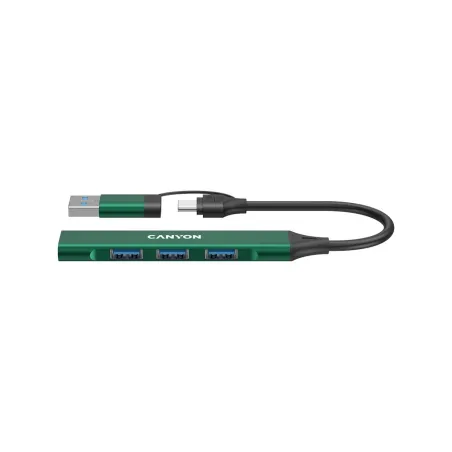 Canyon hub DS-02 4in1 USB-A/C Green
