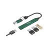 Canyon hub DS-02 4in1 USB-A/C Green