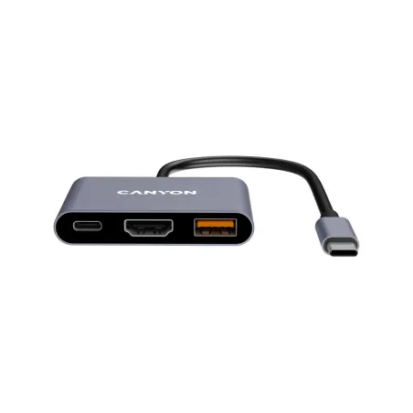Canyon hub DS-4 3in1 USB-C Grey
