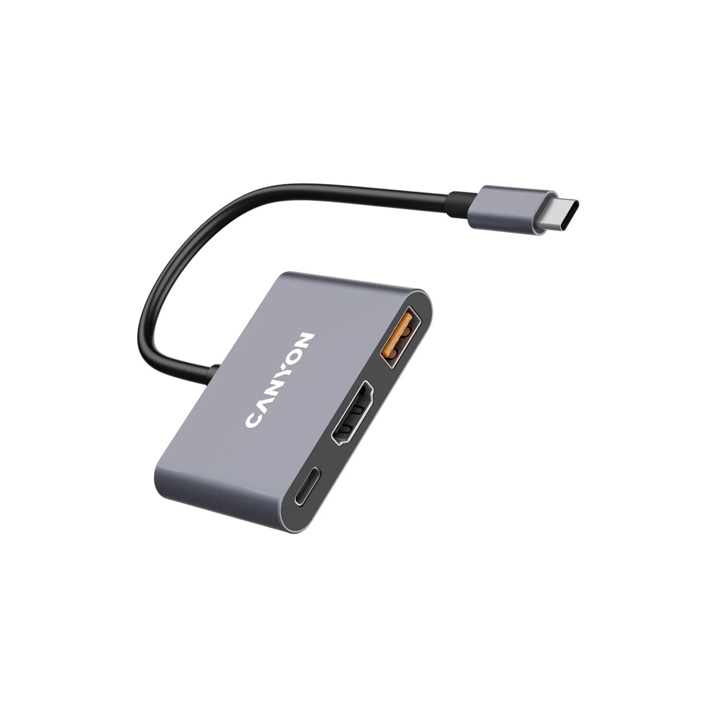 Canyon hub DS-4 3in1 USB-C Grey