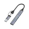 Canyon hub DS-02 4in1 USB-A/C Grey
