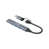 Canyon hub DS-02 4in1 USB-A/C Grey