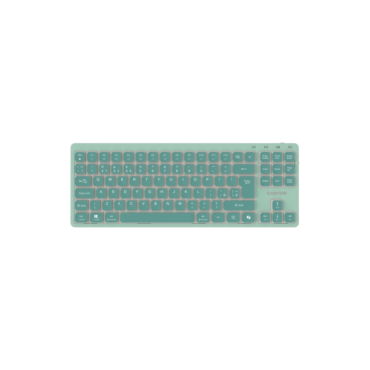 Canyon Keyboard OnType 10 Low Profile EN Wired Green