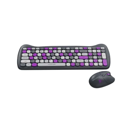 Canyon HSET-W6 EN Keyboard+Mouse Kitty Edition AAA+АА Wireless Violet