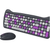 Canyon HSET-W6 EN Keyboard+Mouse Kitty Edition AAA+АА Wireless Violet