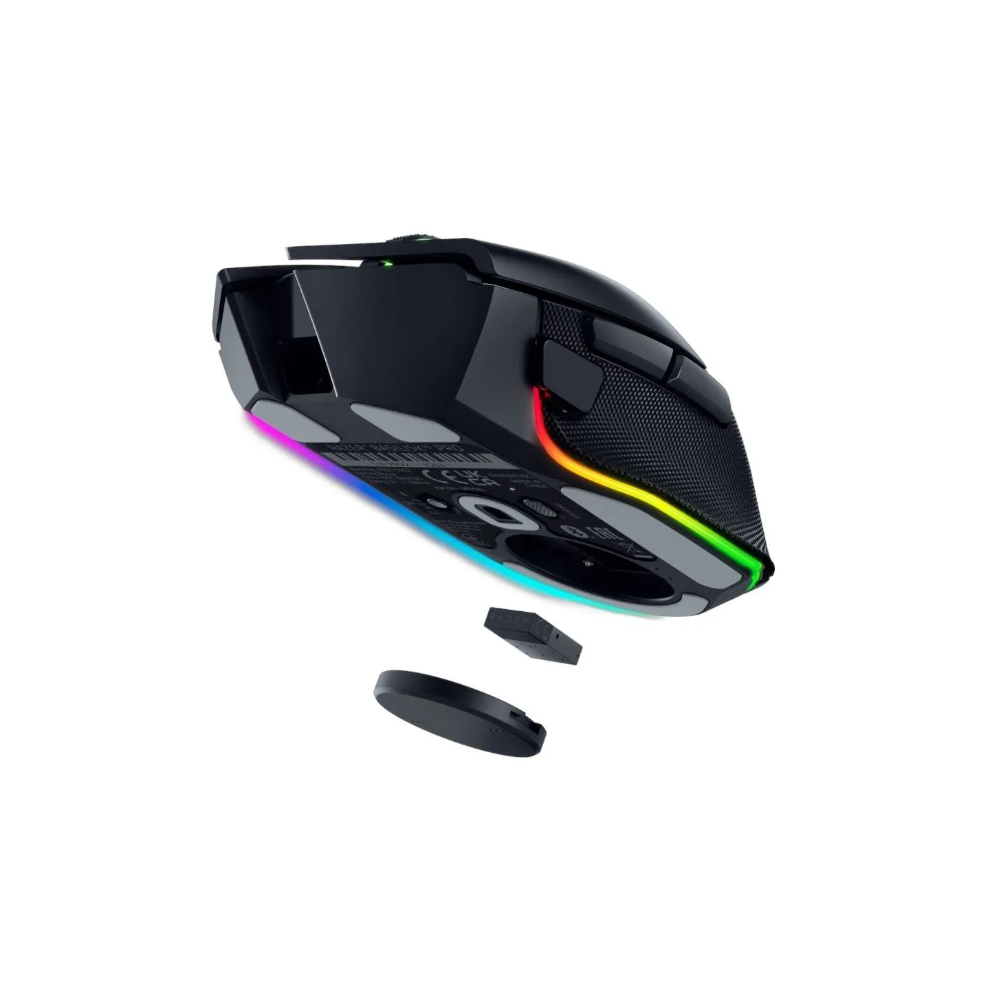 Razer Basilisk V3 Pro - Ergonomic Wireless Gaming Mouse, Razer HyperSpeed Wireless, Bluetooth, Speedflex Cable USB Type C, Razer