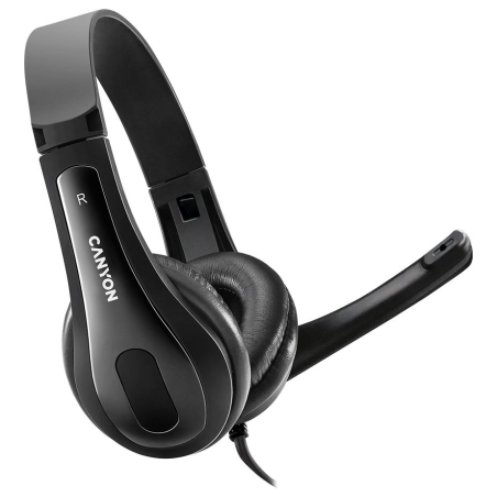 Canyon PC headset CHSU-1 PC Mic USB 2m Black