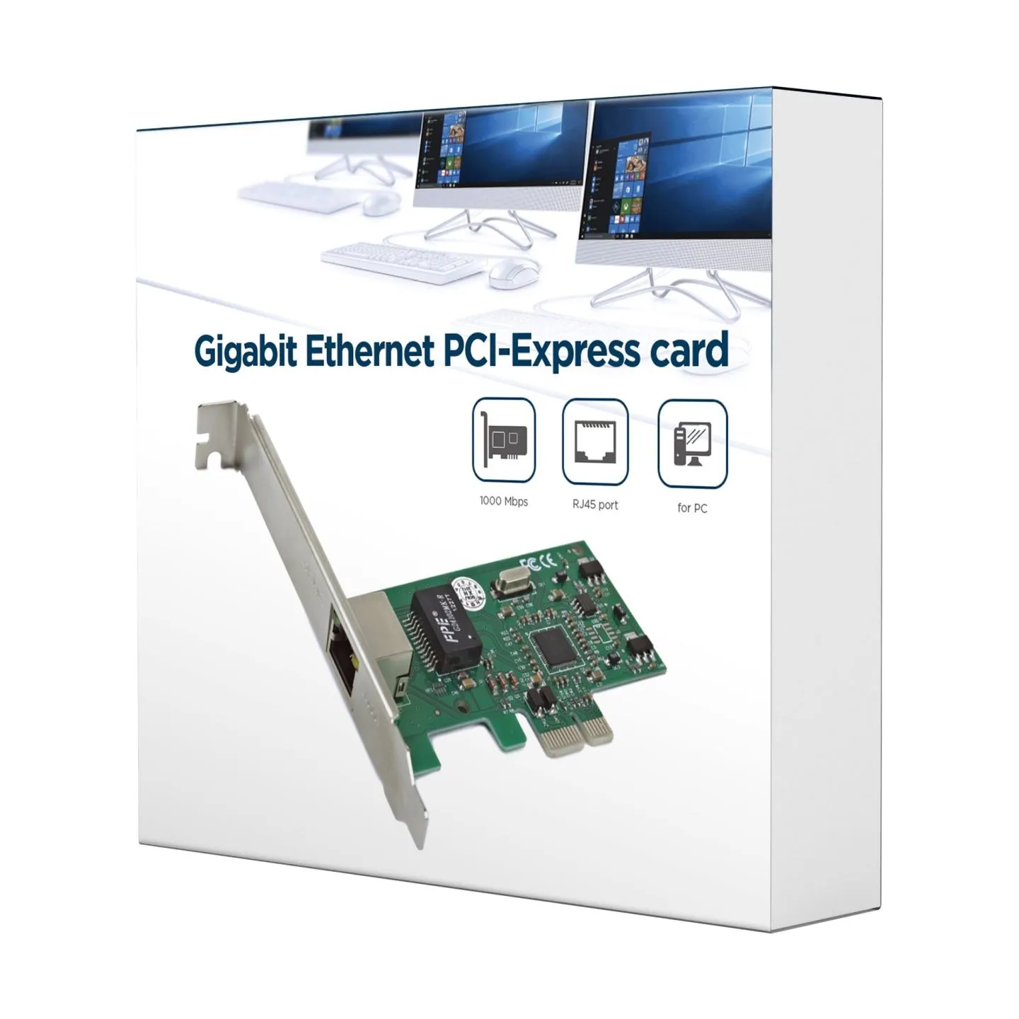 Gembird Gigabit Ethernet PCI-Express card, Realtek chipset | NIC-GX1