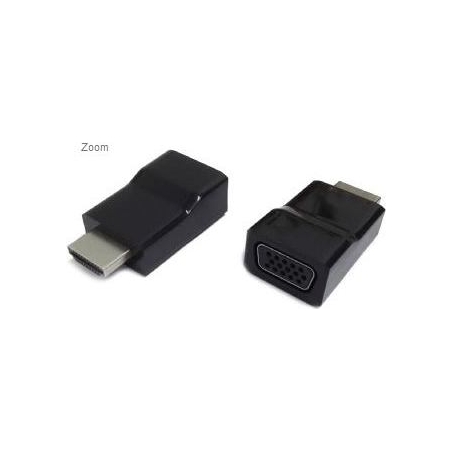 Gembird | HDMI to VGA adapter, single port | Black | HDMI | VGA