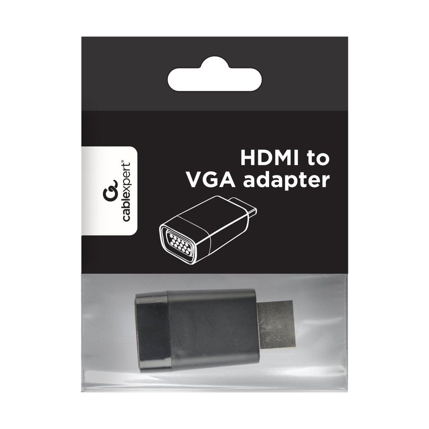 Gembird | HDMI to VGA adapter, single port | Black | HDMI | VGA
