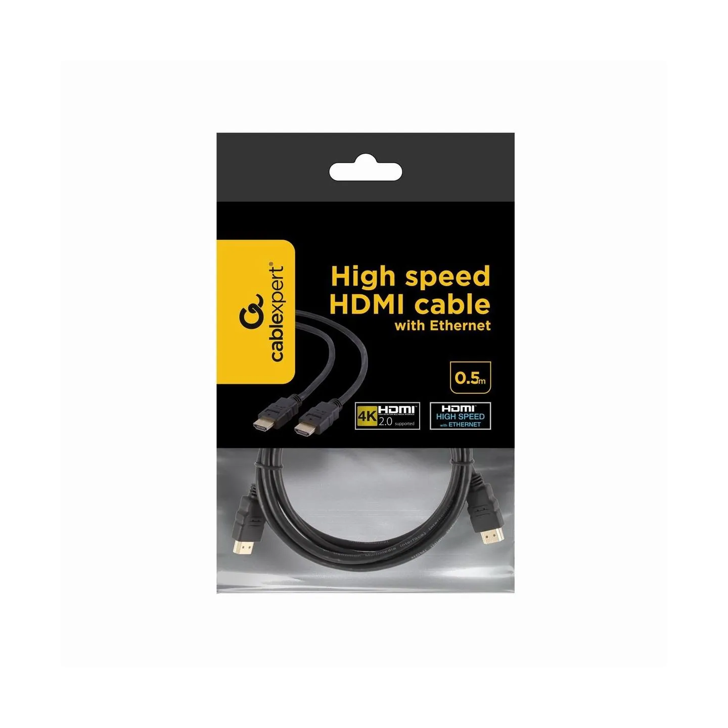 Gembird CABLE HDMI-HDMI 0.5M V2.0 BLK/CC-HDMI4-0.5M GEMBIRD