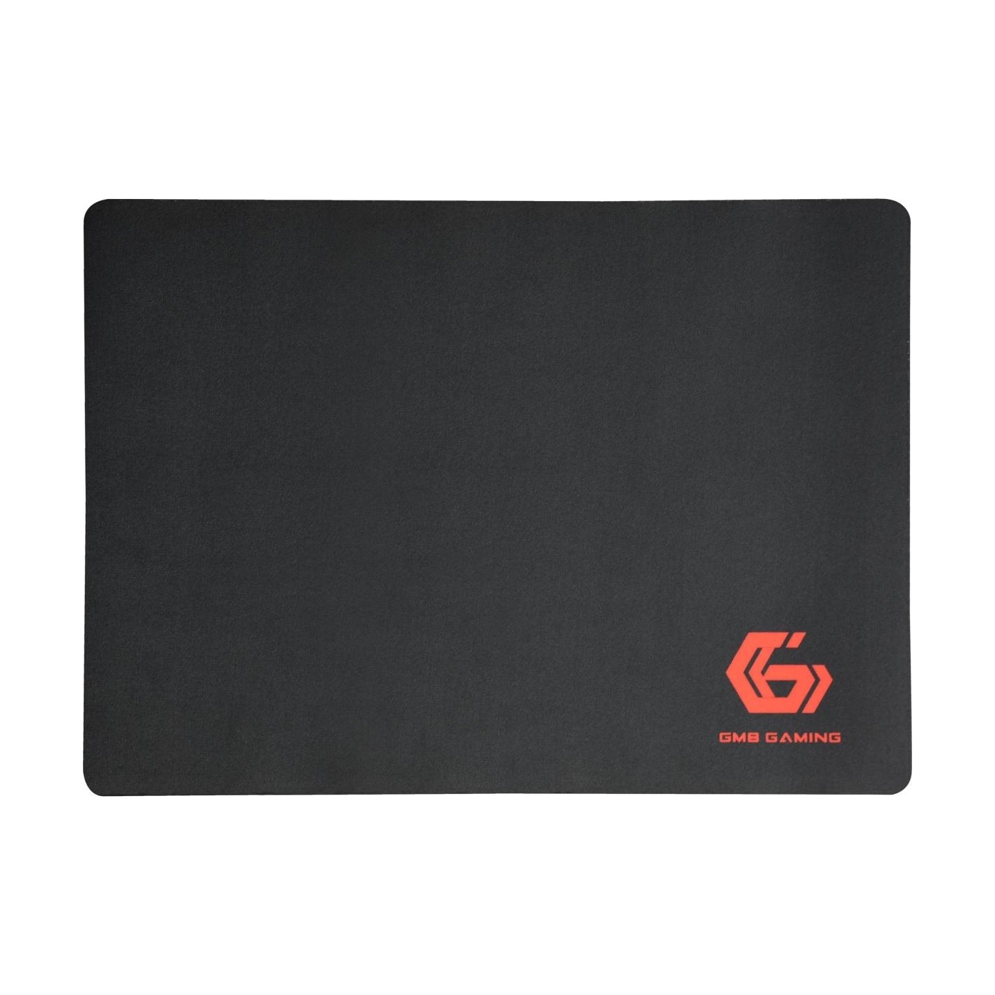 Gembird | MP-GAME-M | natural rubber foam + fabric | Gaming mouse pad, medium | Gaming mouse pad | 250x350x3 mm | Black