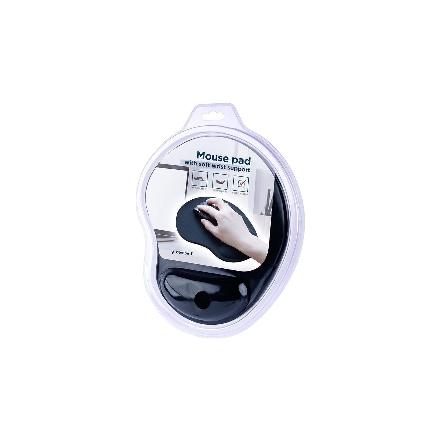 Gembird mouse pad soft wrist support