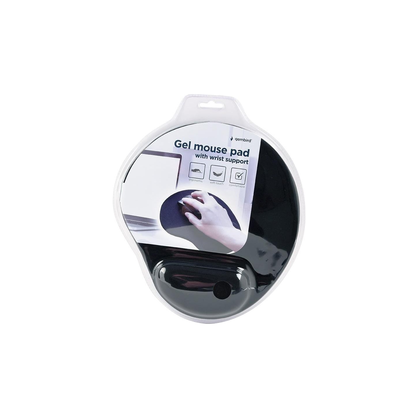 Gembird Gel mouse pad with wrist support