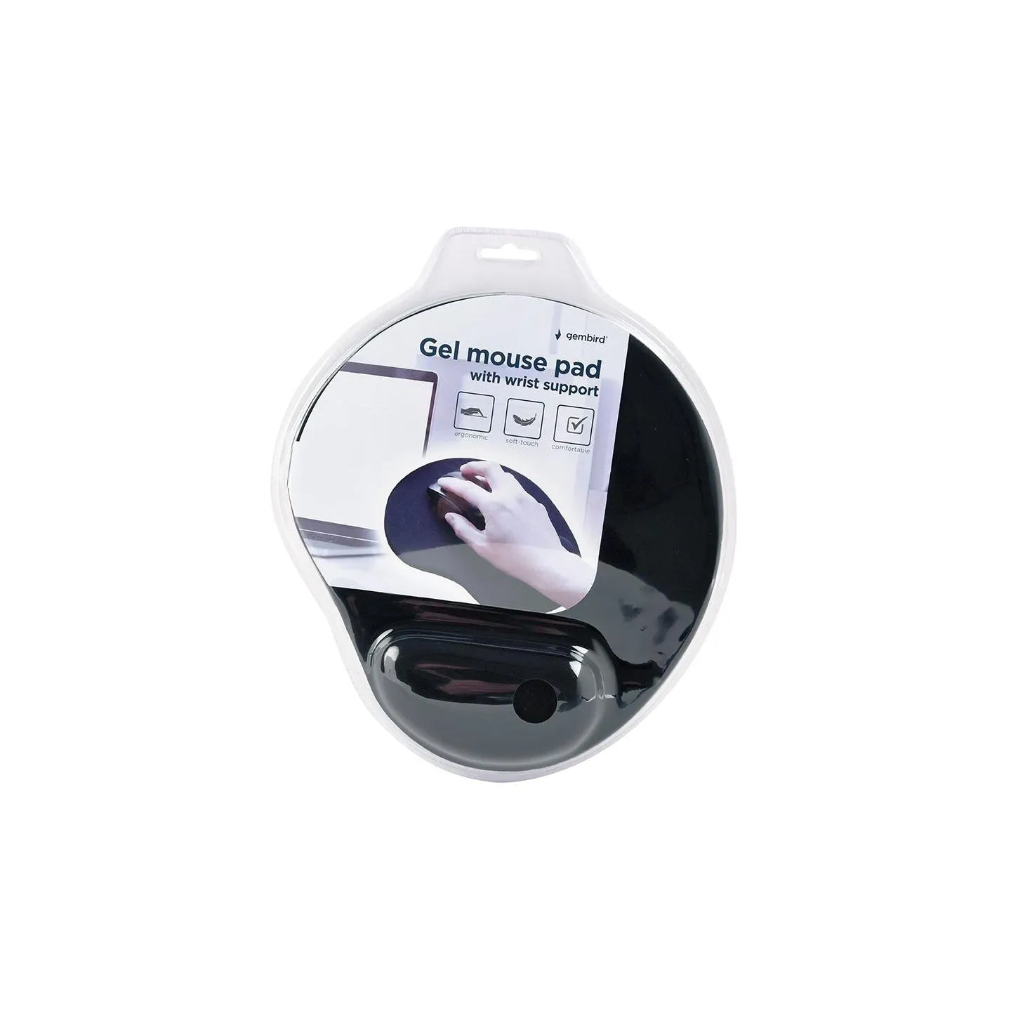 Gembird Gel mouse pad with wrist support