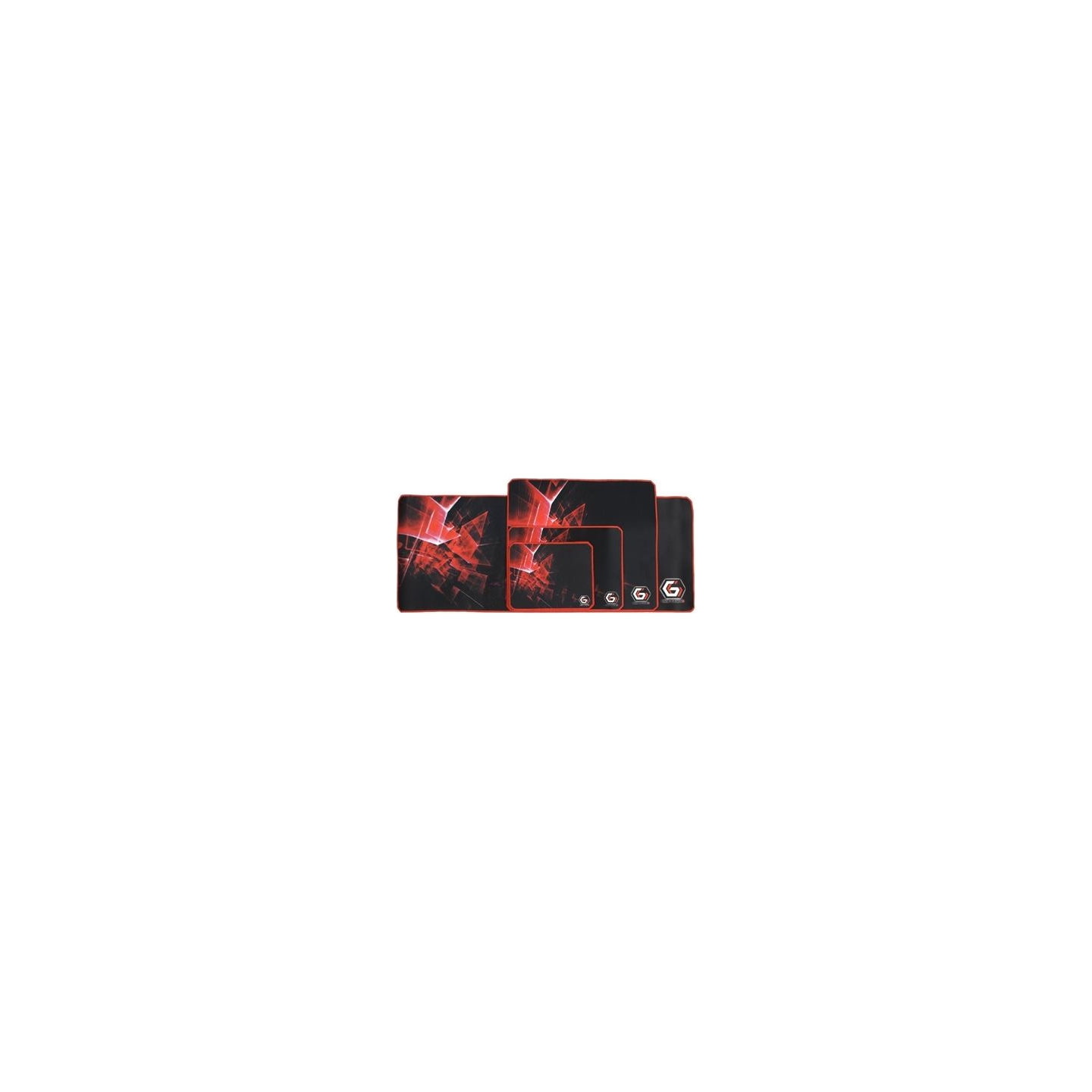Gembird | MP-GAMEPRO-L Gaming mouse pad PRO, Large | Mouse pad | 400 x 450 x 3 mm | Black/Red