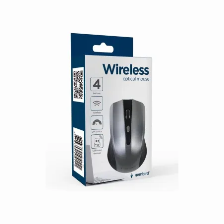 Gembird | Mouse | MUSW-4B-04-BG | Standard | Wireless | Black/ Space Grey