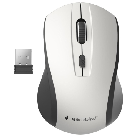 Gembird MOUSE USB OPTICAL WRL BLACK/SILVER MUSW-4B-02-BS GEMBIRD