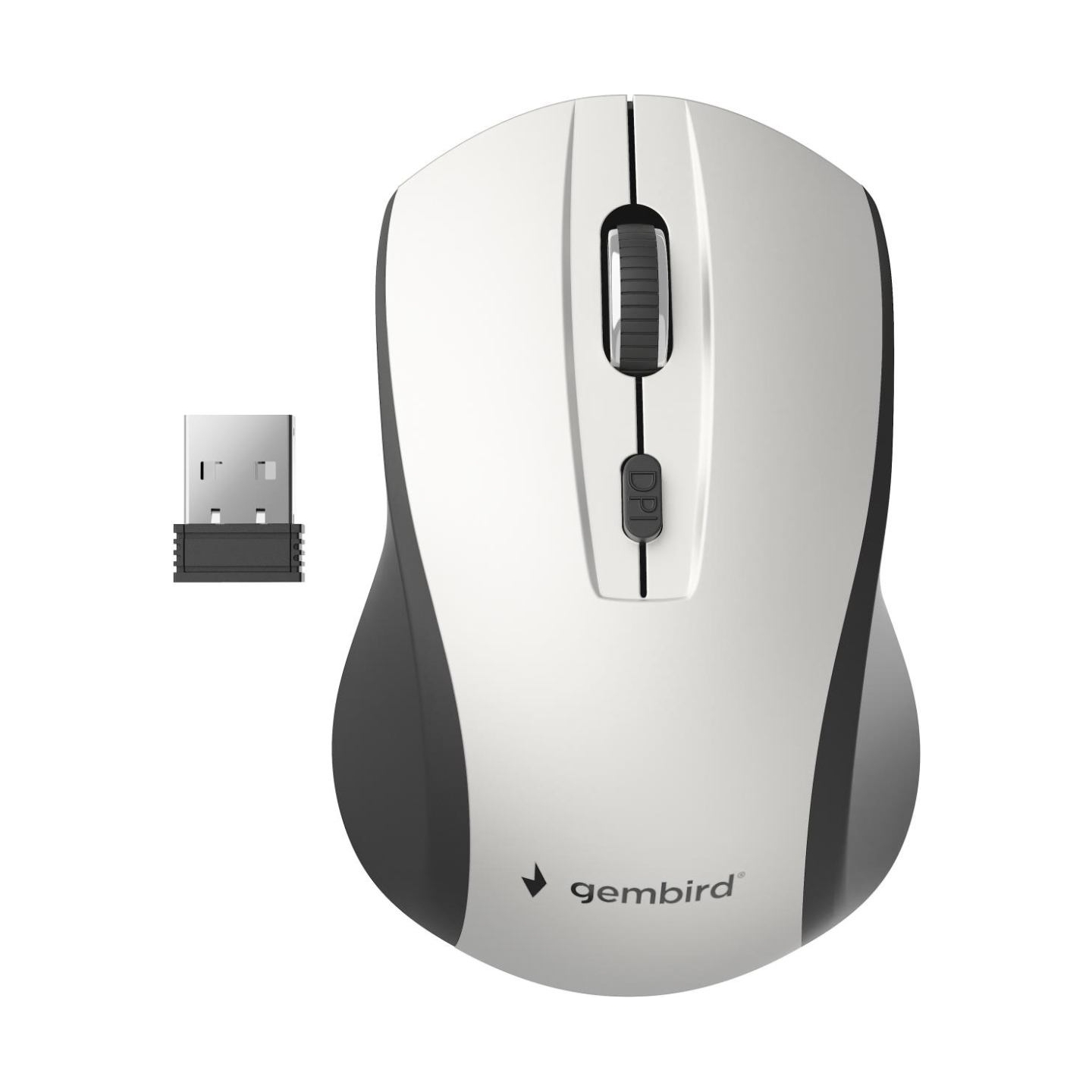 Gembird | Optical Mouse | MUSW-4B-02-BS | Wireless | USB | Black/silver