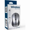 Gembird | Optical Mouse | MUSW-4B-02-BS | Wireless | USB | Black/silver