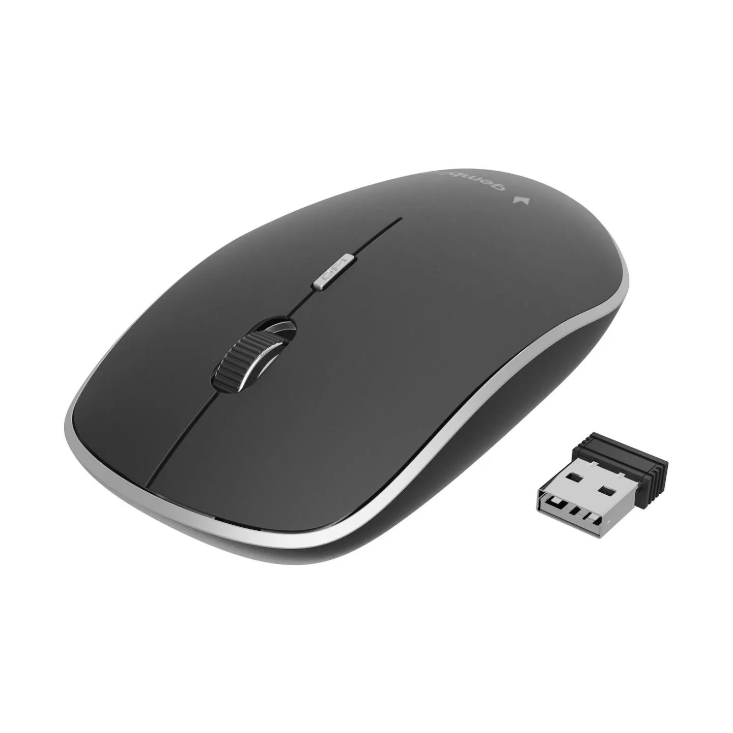 Gembird | Silent Wireless Optical Mouse | MUSW-4BS-01 | Optical mouse | USB | Black