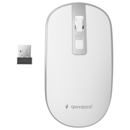 Gembird | Wireless Optical mouse | MUSW-4B-05 | Optical mouse | USB | White