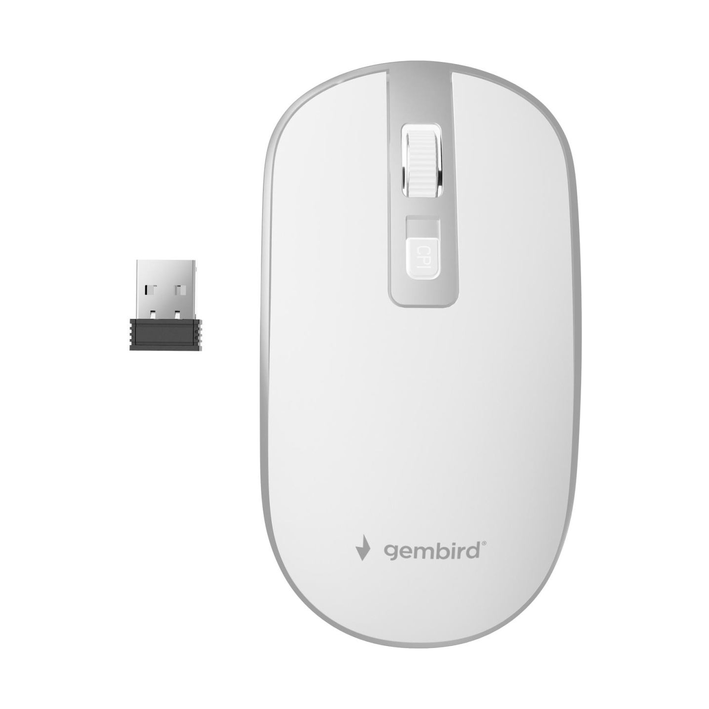 Gembird | Wireless Optical mouse | MUSW-4B-05 | Optical mouse | USB | White