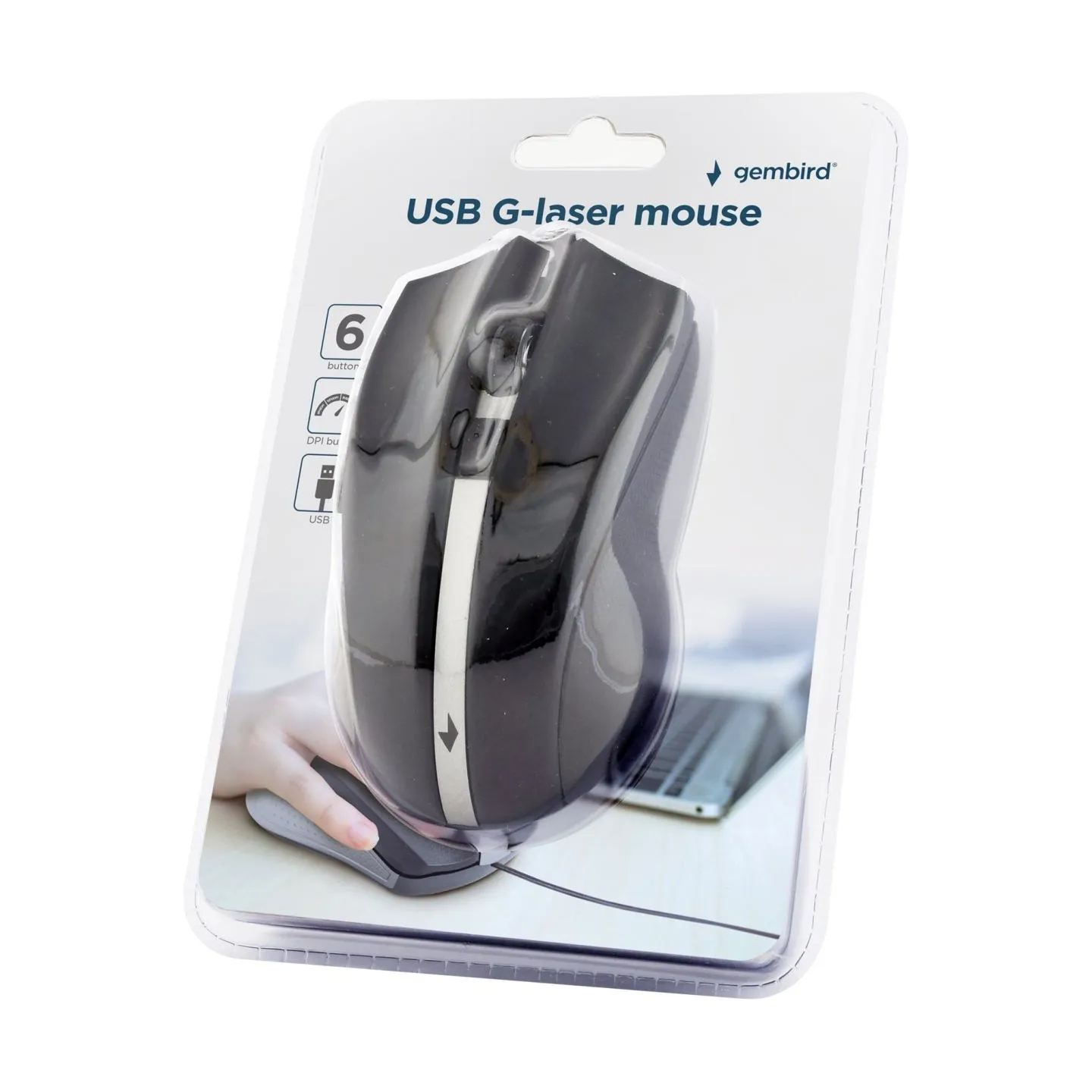 Gembird | Mouse G-laser | MUS-GU-02 | Wired | USB | Black